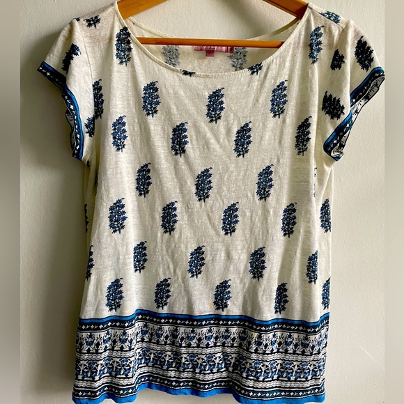Calypso lightweight patterned tee shirt. - Picture 1 of 5